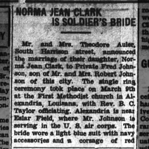 Marriage of Clsrk / Johnson